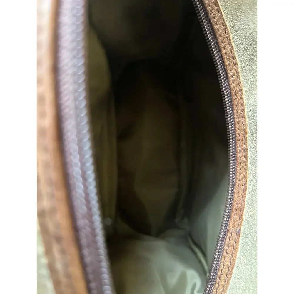 Vintage The Territory Ahead Leather Shoulder Bag Tan Brown Rugged Satchel